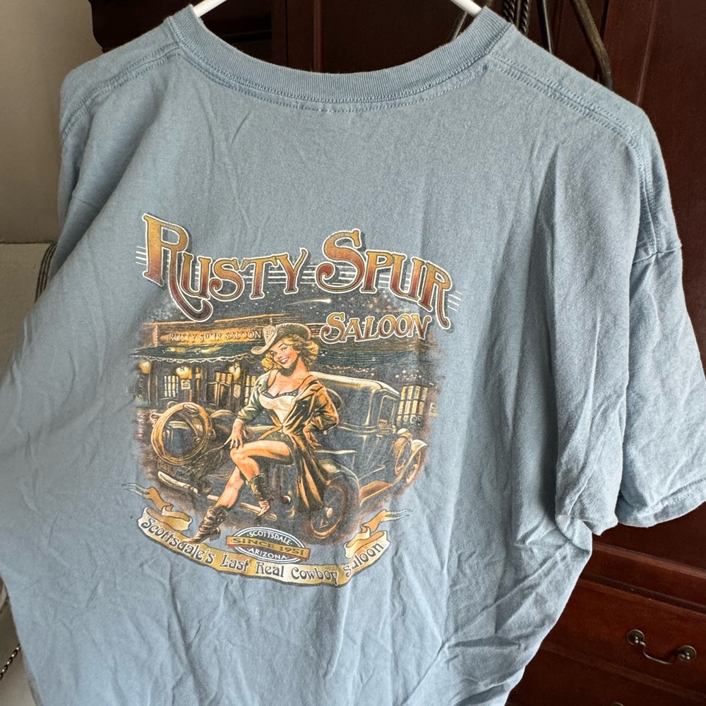 🤠Rust Spur Saloon - Scottsdales Last Real Cowboy Saloon Vintage Tee XL🤠
